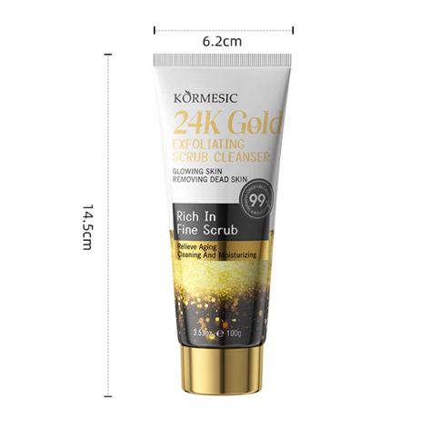 KORMESIC 24K Gold Exfoliating Scrub Cleanser 100 gr