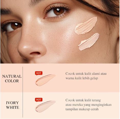 KORMESIC Long-Lasting Concealing Liquid Foundation - Natural Color 30g