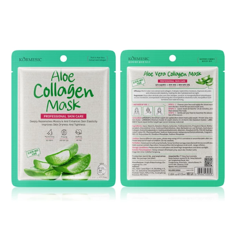 KORMESIC Aloe Vera Collagen Mask 25ml @10pcs