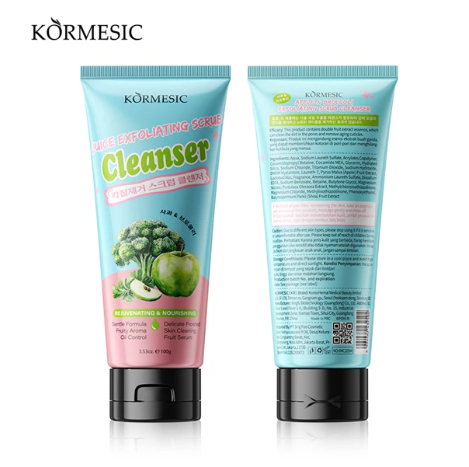 KORMESIC Apple & Broccoli Exfoliating Scrub Cleanser 100g