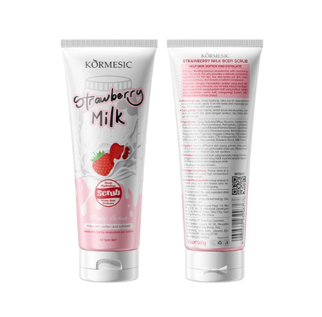 KORMESIC Strawberry Milk Body Scrub 200g
