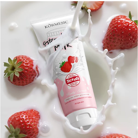 KORMESIC Strawberry Milk Body Scrub 200g